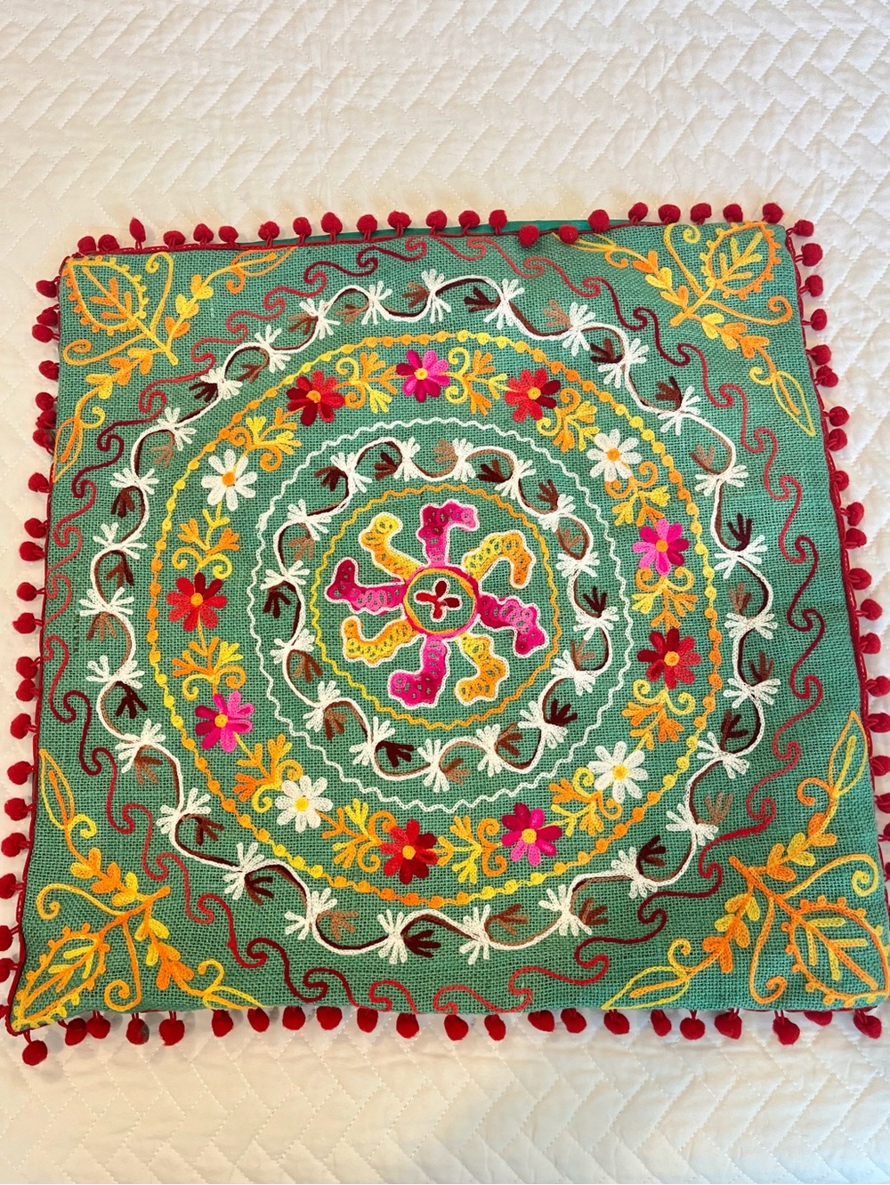 Vibrant K & K Tabletops Decorative Throw Pillow Cover New
